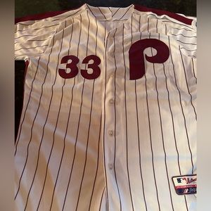 Philadelphia Phillies throwback Majestic jersey size 40 GUC